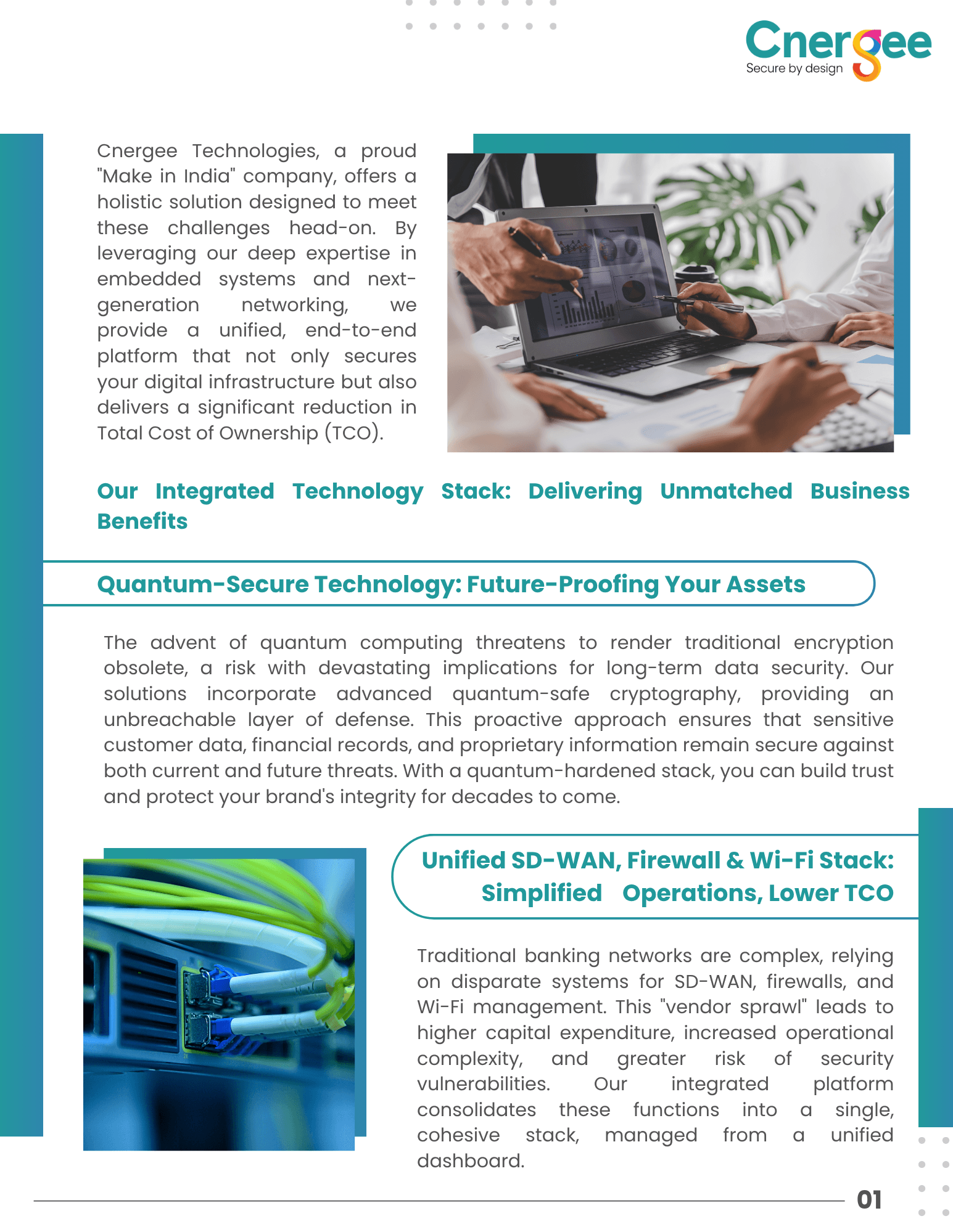 Cover page of securing the future of banking